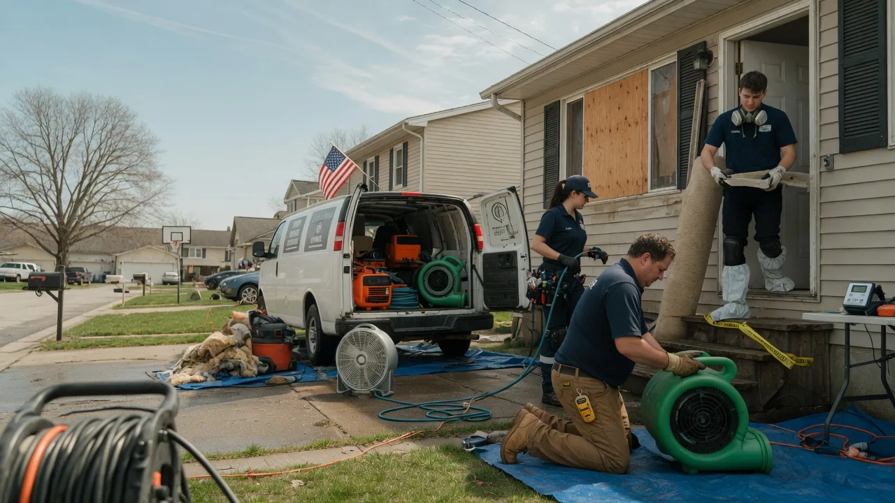 Water Damage Restoration in West Point, IL near me